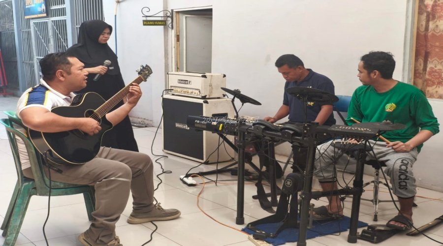 Lapas Amuntai Dorong Pembinaan Warga Binaan di Bidang Seni Musik
