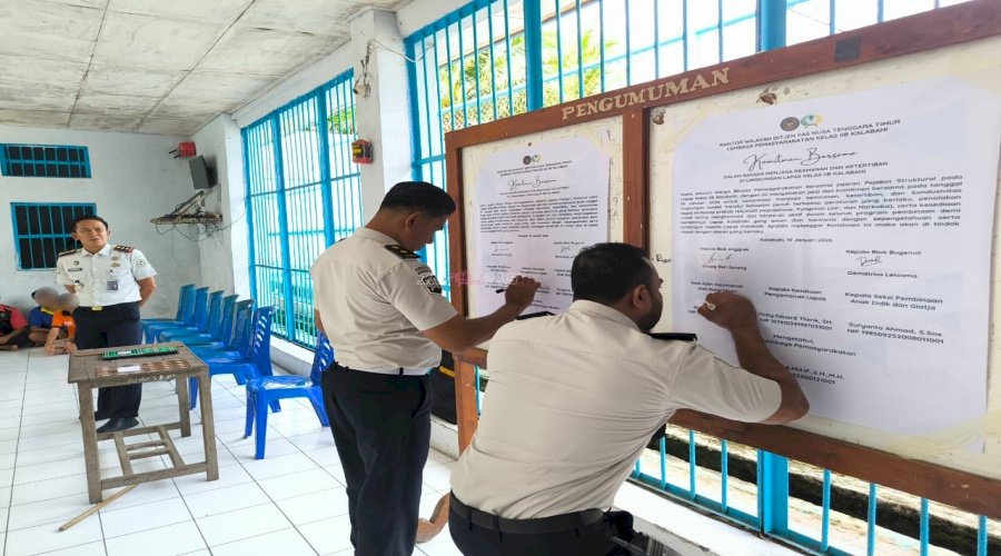Komitmen Bersama Jadi Langkah Nyata Lapas Kalabahi Wujudkan Zero Halinar