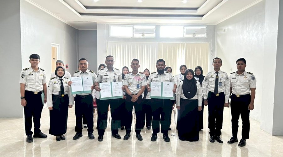 Awali Tahun 2026 dengan Semangat Pembaruan dan Penguatan Kinerja, Bapas Tanjungpandan Teken Perjanjian Kinerja