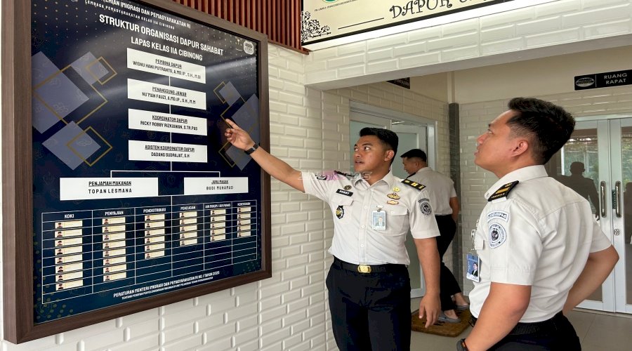 Belajar Pengelolaan Dapur Sehat, Lapas Cibinong Terima Kunjungan Studi Tiru dari Lapas Bekasi