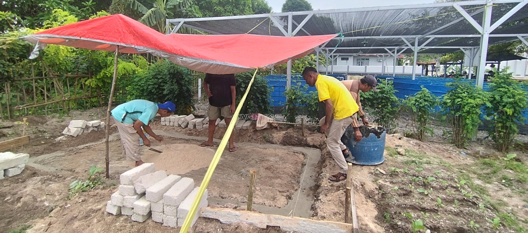 Tambah Kluster Pembinaan Kemandirian, Lapas Namlea Siapkan Lahan Budidaya Lele
