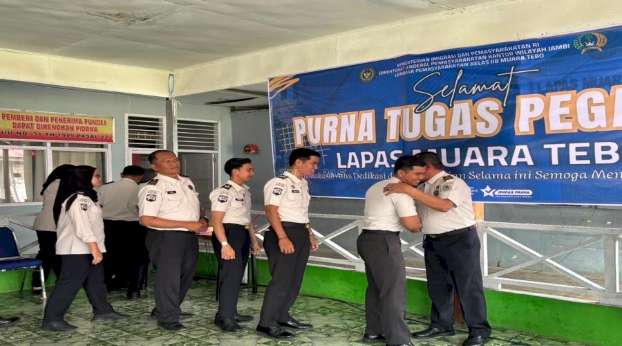 Lapas Muara Tebo Lepas Purnatugas Petugas Usai 37 Tahun Mengabdi