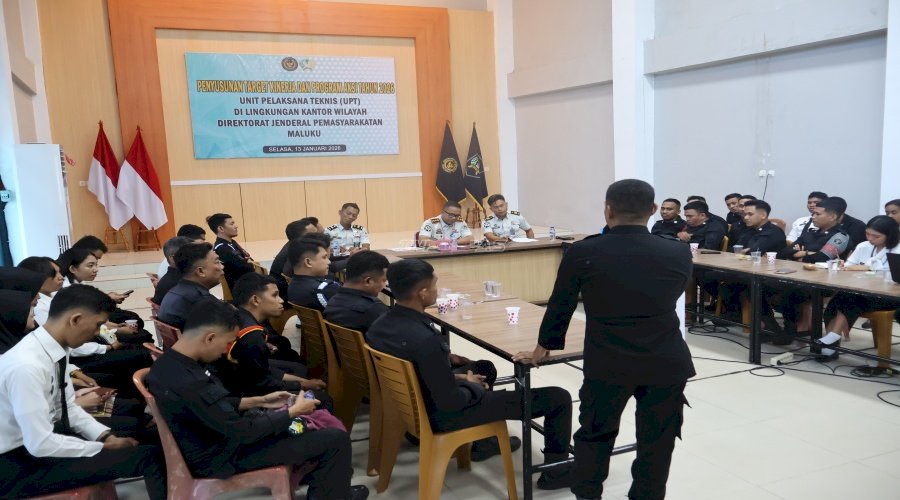 Refleksi Kinerja dan Resolusi Seksi Wasgakin, LPKA Ambon Perkuat Pengamanan Th. 2026