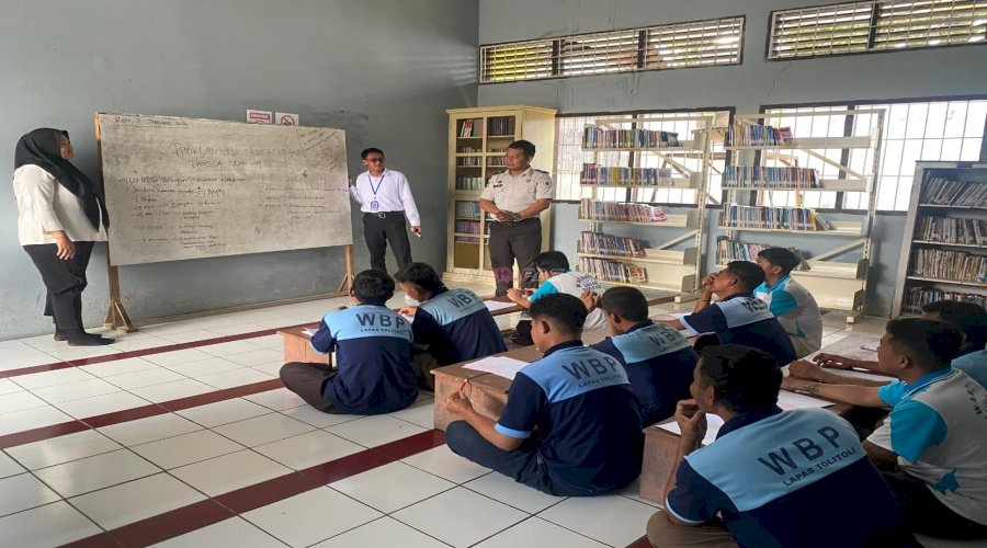 Lapas Tolitoli Gelar Program Pemberantasan Buta Aksara bagi Warga Binaan