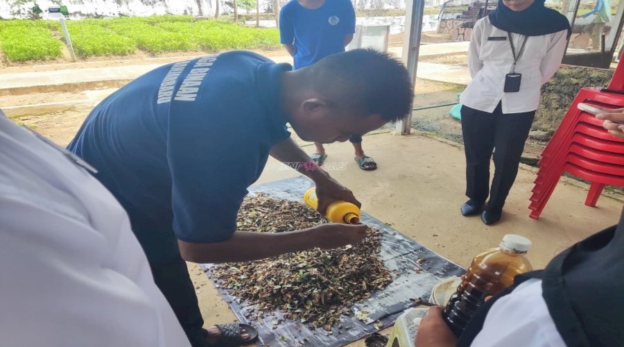 Lapas Banjarbaru Latih Warga Binaan Olah Kompos dan Pupuk Organik