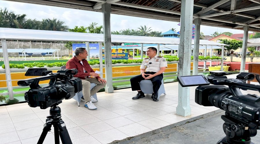 Siniar bersama Kalapas Jambi, Tribun Jambi Puji Pembinaan di Lapas Jambi
