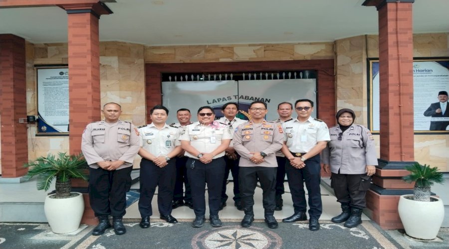 Bangun Sinergi Kamtib, Lapas Tabanan Sambut Audiensi Kasat Binmas Polres Tabanan