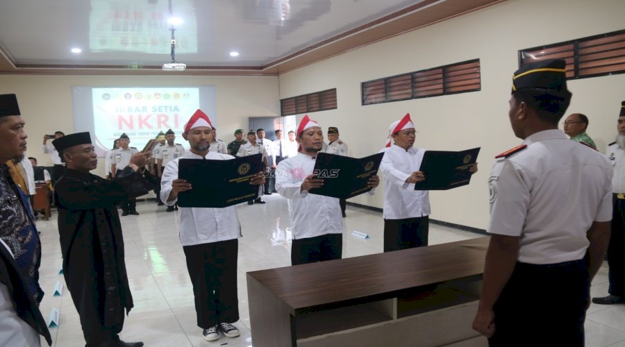 Tiga Napiter Lapas Magelang Ikrar Setia NKRI, Kakanwil Ditjenpas Jateng Tegaskan Komitmen Deradikalisasi