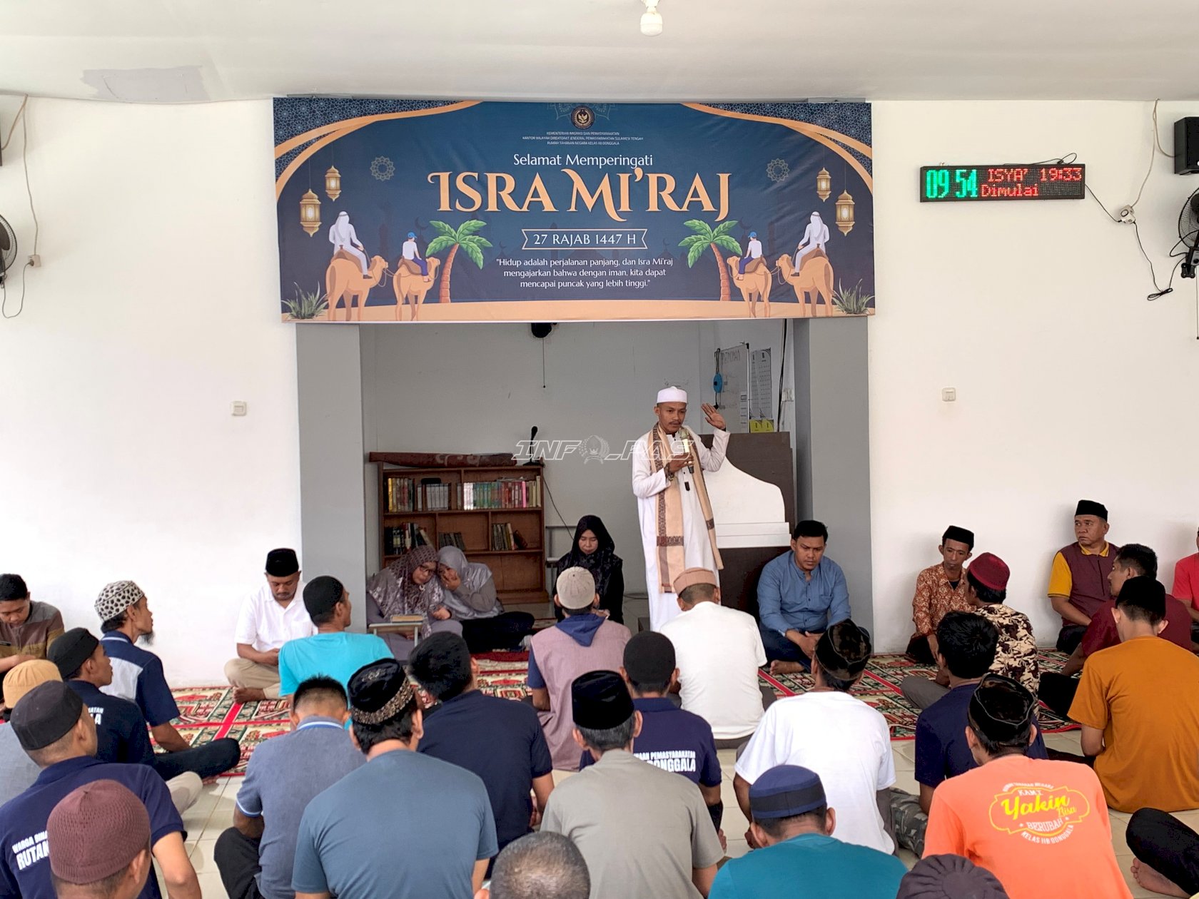 Peringati Isra Mikraj 1447 H, Rutan Donggala Perkuat Pembinaan Spiritual Warga Binaan