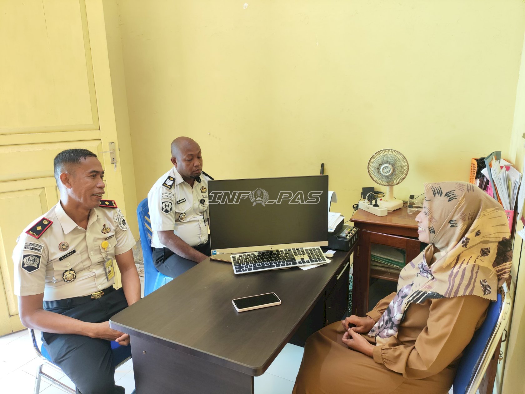 Perkuat Sinergi Layanan Kesehatan, Kalapas Geser Sambangi Puskesmas Perawatan Geser