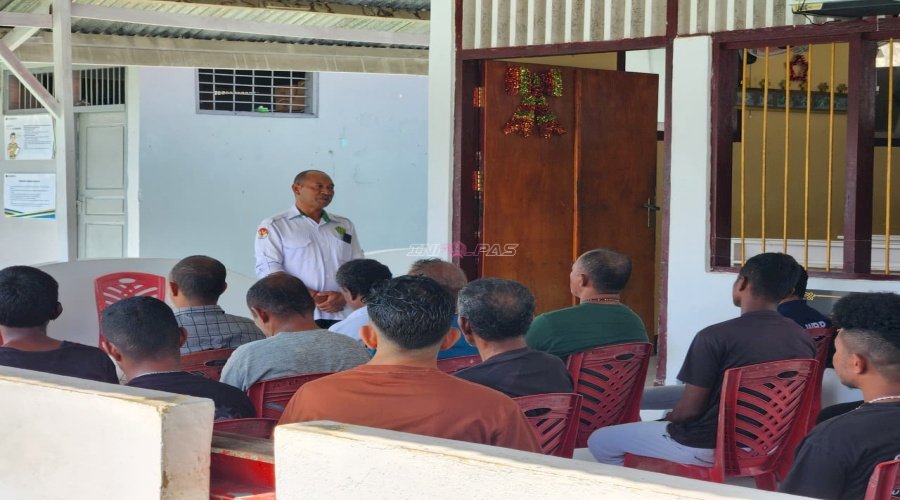 Warga Binaan Katolik Lapas Tual Jalani Bimbingan Rohani bersama Kemenag Kab. Malra