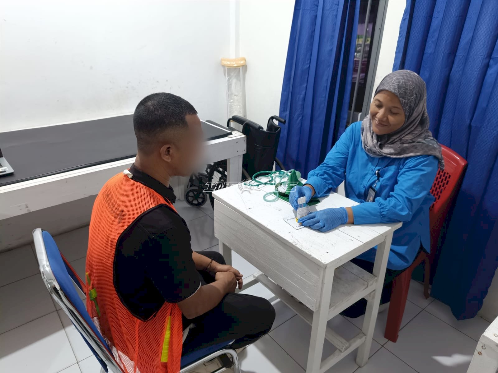 Pastikan Bersih Narkoba, Lapas Wahai Tes Urine Tiga Tahanan Baru