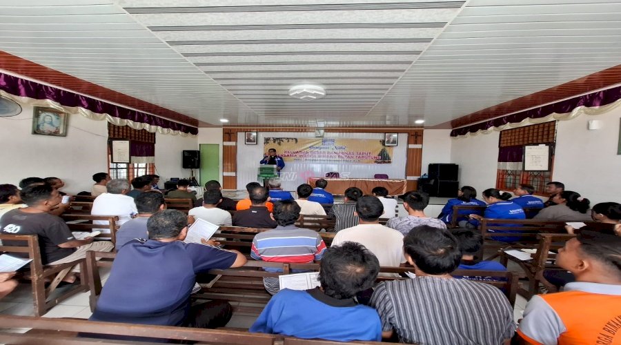 Rutan Tarutung Fasilitasi Ibadah Keluarga Besar BAMAGNAS Tapanuli Utara dengan Warga Binaan