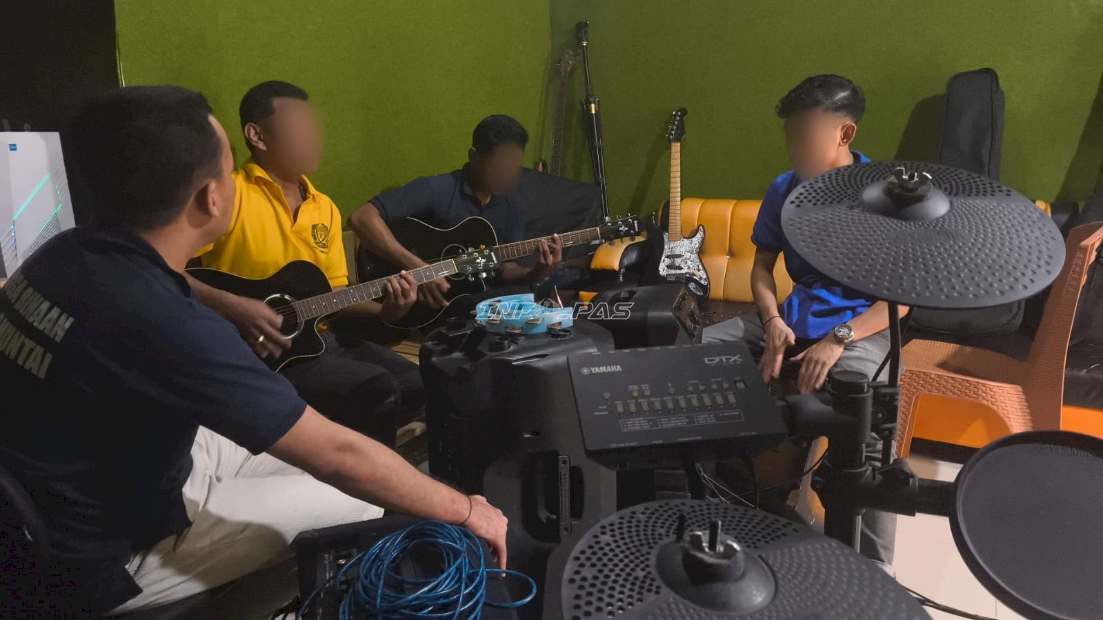 Lapas Amuntai Fasilitasi Warga Binaan Kembangkan Bakat Seni Musik