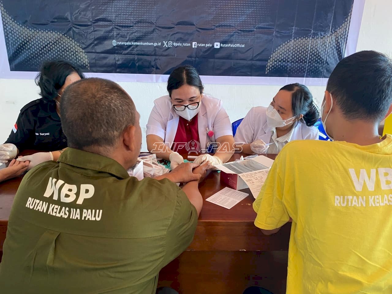 Deteksi Dini Penyakit Menular, Rutan Palu Gelar Pemeriksaan VCT Mobile