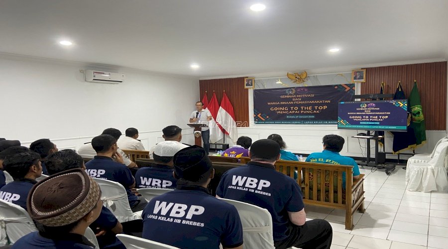Lapas Brebes Gelar Seminar Motivasi Warga Binaan dan Serahkan Penghargaan Mitra Kerja