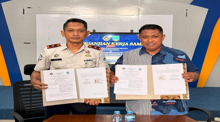 Bapas Tanjungpandan bersama Dinsos PP dan PA Kab. Belitung Timur Sepakati PKS Lokasi Pidana Sosial dan Pelayanan Masyarakat