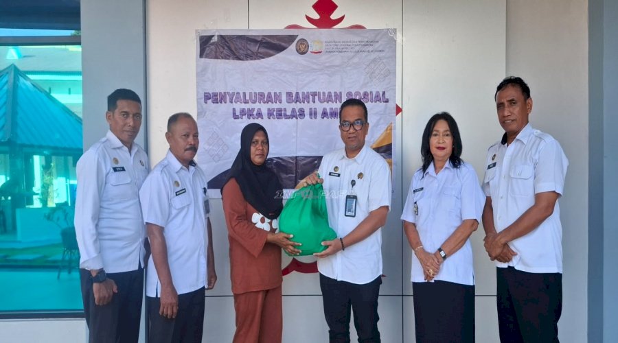 Wujud Kepedulian Sosial, LPKA Ambon Salurkan Bantuan kepada Masyarakat