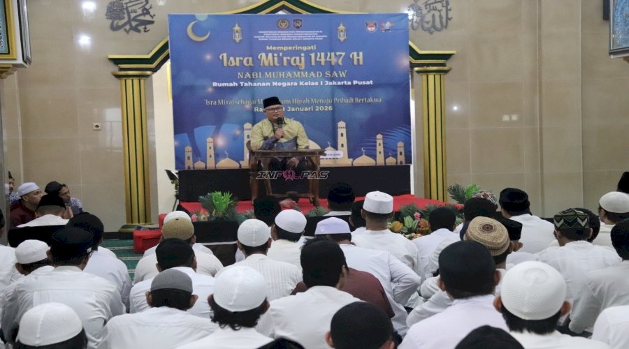 Rutan Jakarta Pusat Jadikan Momentum Isra Mikraj Menuju Pribadi Bertakwa
