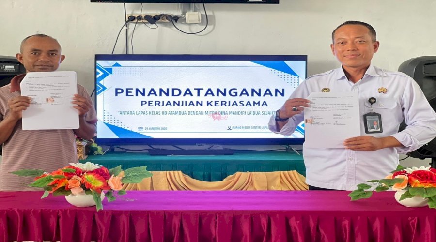 Teken PKS, Lapas Atambua dan UMKM Lokal Kolaborasi Latih Warga Binaan Jadi Wirausaha