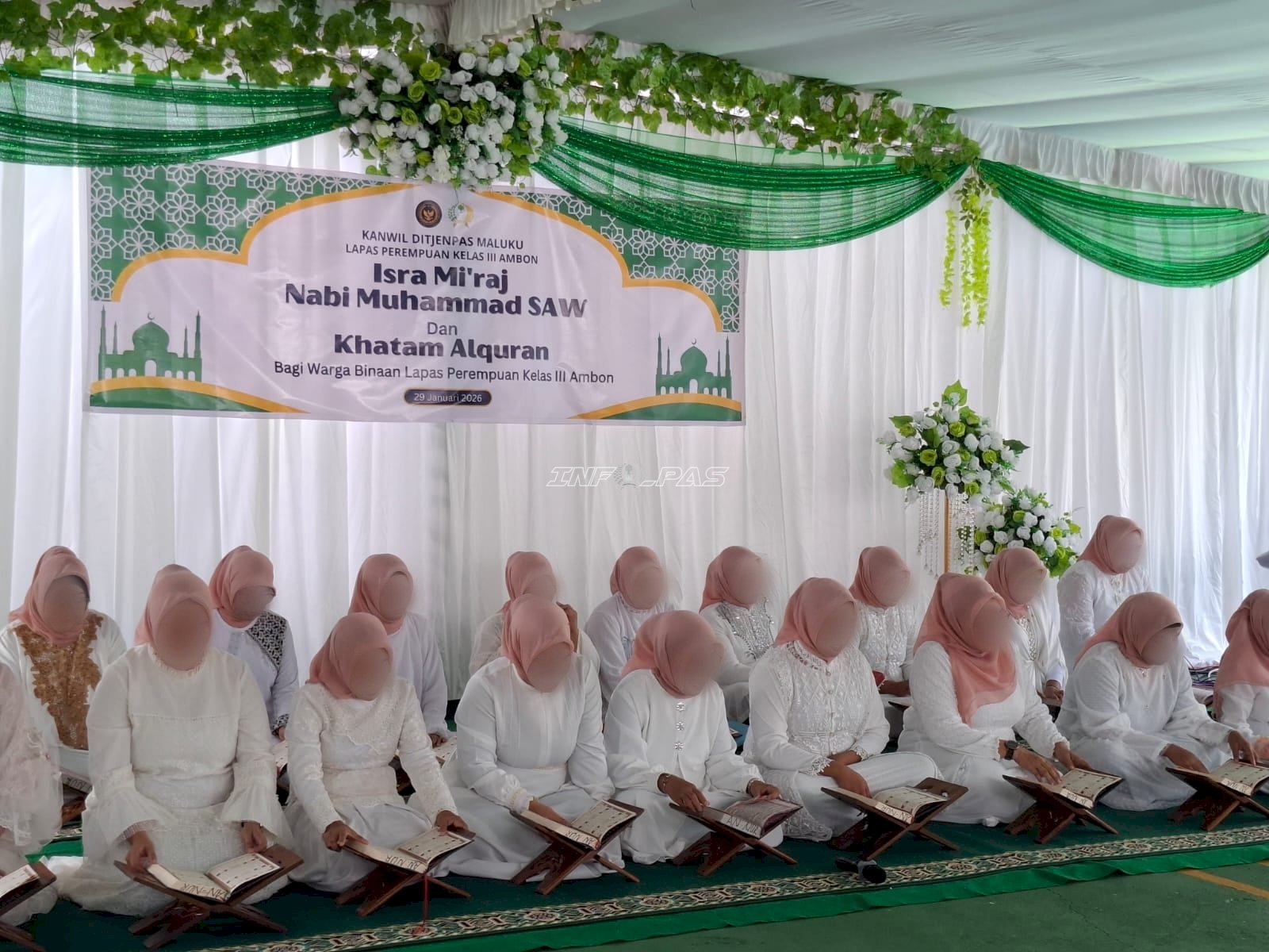 Isra Mikraj dan Khatam Al-Qur’an, Lapas Perempuan Ambon Bangun Spiritual Warga Binaan