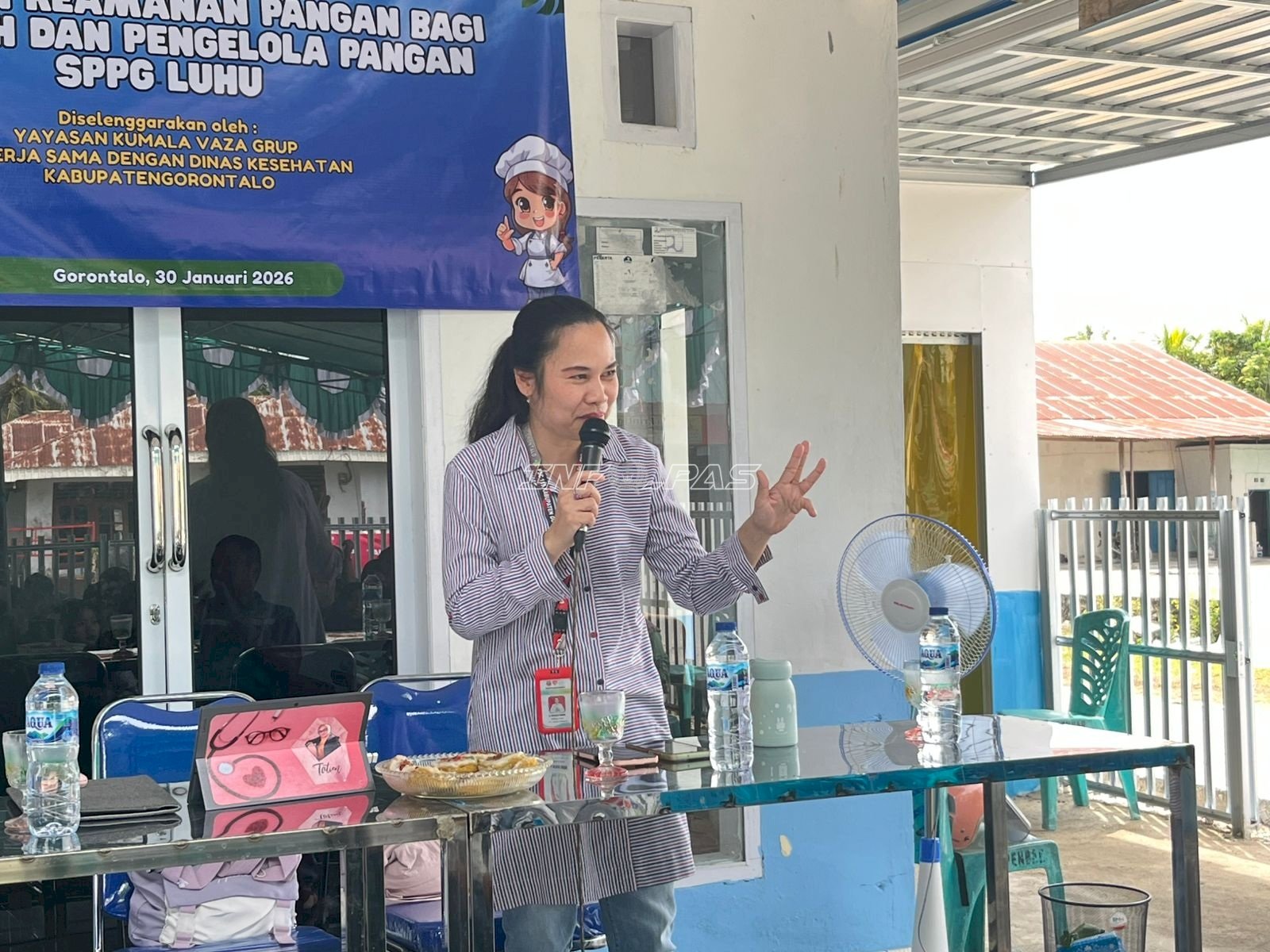Dukung Program MBG, Lapas Perempuan Gorontalo Latih Penjamah Makanan bersama SPPG Luhu