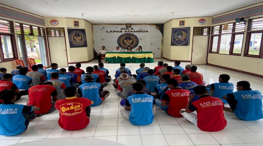 Tingkatkan Kesadaran Hukum, Lapas Atambua Gelar Penyuluhan KDRT dan Pengeroyokan