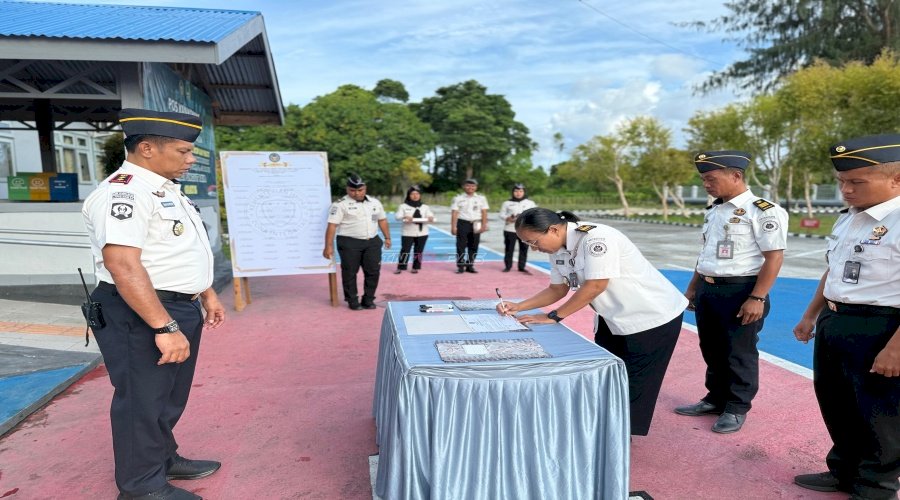 Penandatanganan Pakta Integritas dan Komitmen Bersama, Pembuktian Lapas Namlea Raih WBK/WBBM
