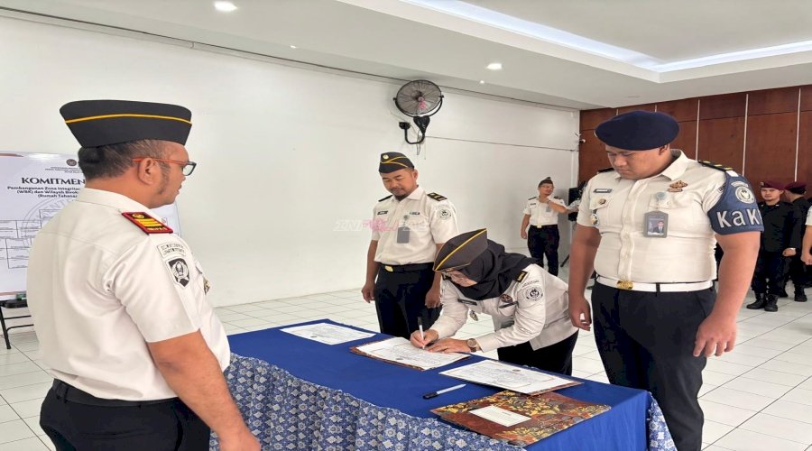 Rutan Rantau Tandatangani Komitmen Bersama Pembangunan Zona Integritas