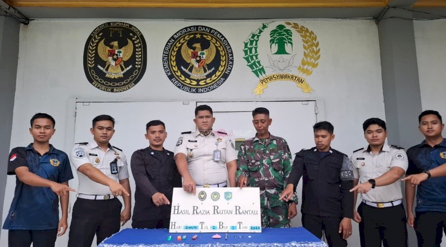 Sinergi TNI–Pemasyarakatan, Rutan Rantau Gelar Penggeledahan Demi Jaga Kamtib
