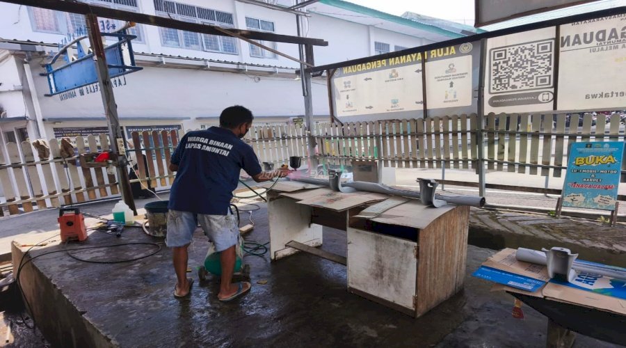 Lapas Amuntai Dukung Pembinaan Warga Binaan di Bidang Pengecatan Body dan Aksesoris Mobil