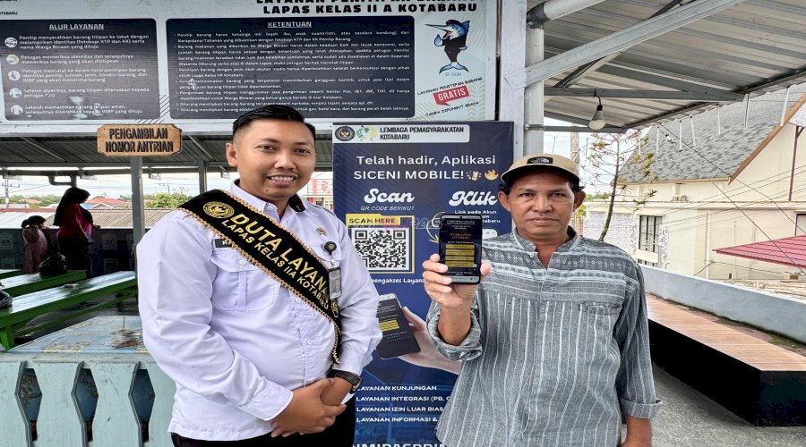 SiCeni Mobile Permudah Akses Layanan Publik di Lapas Kotabaru