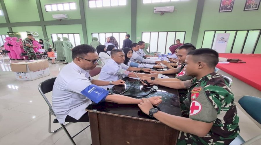 Rutan Kandangan Tebar Kepedulian lewat Donor Darah di HUT Ke-80 Persit 