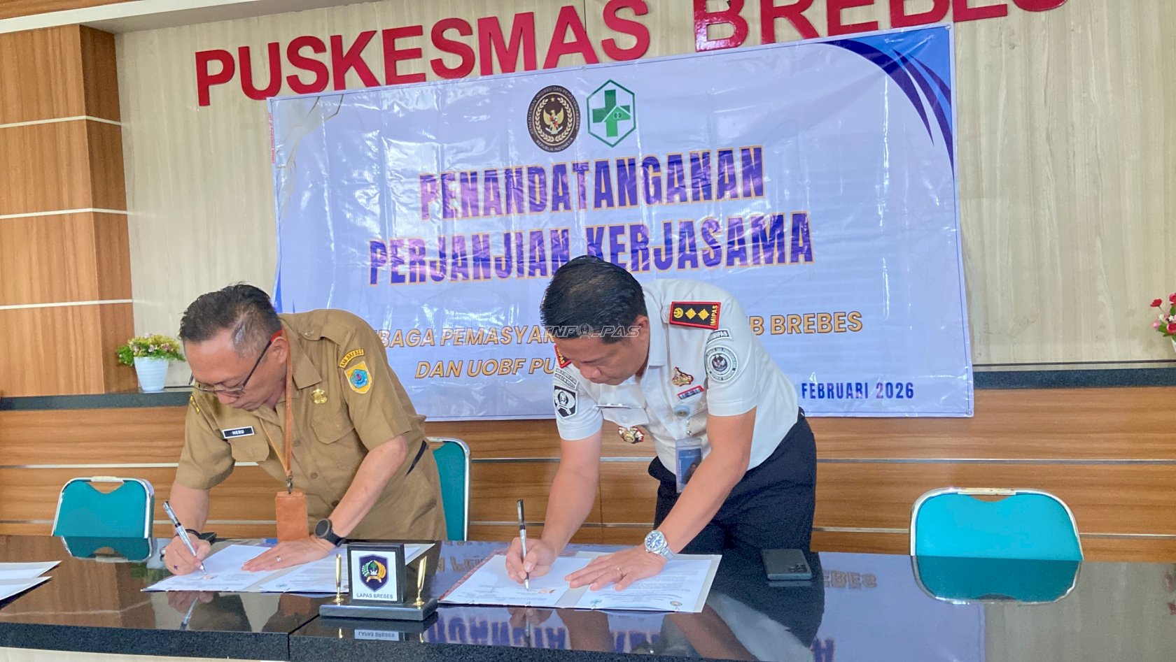 Jamin Akses Kesehatan Warga Binaan, Lapas Brebes Perpanjang Kerja Sama dengan UOBF Puskesmas Brebes