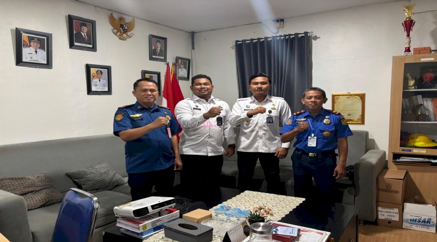 Jajaran Lapas Banjarmasin Kunjungi Dinas Pemadam Kebakaran dan Penyelamatan Kota Banjarmasin