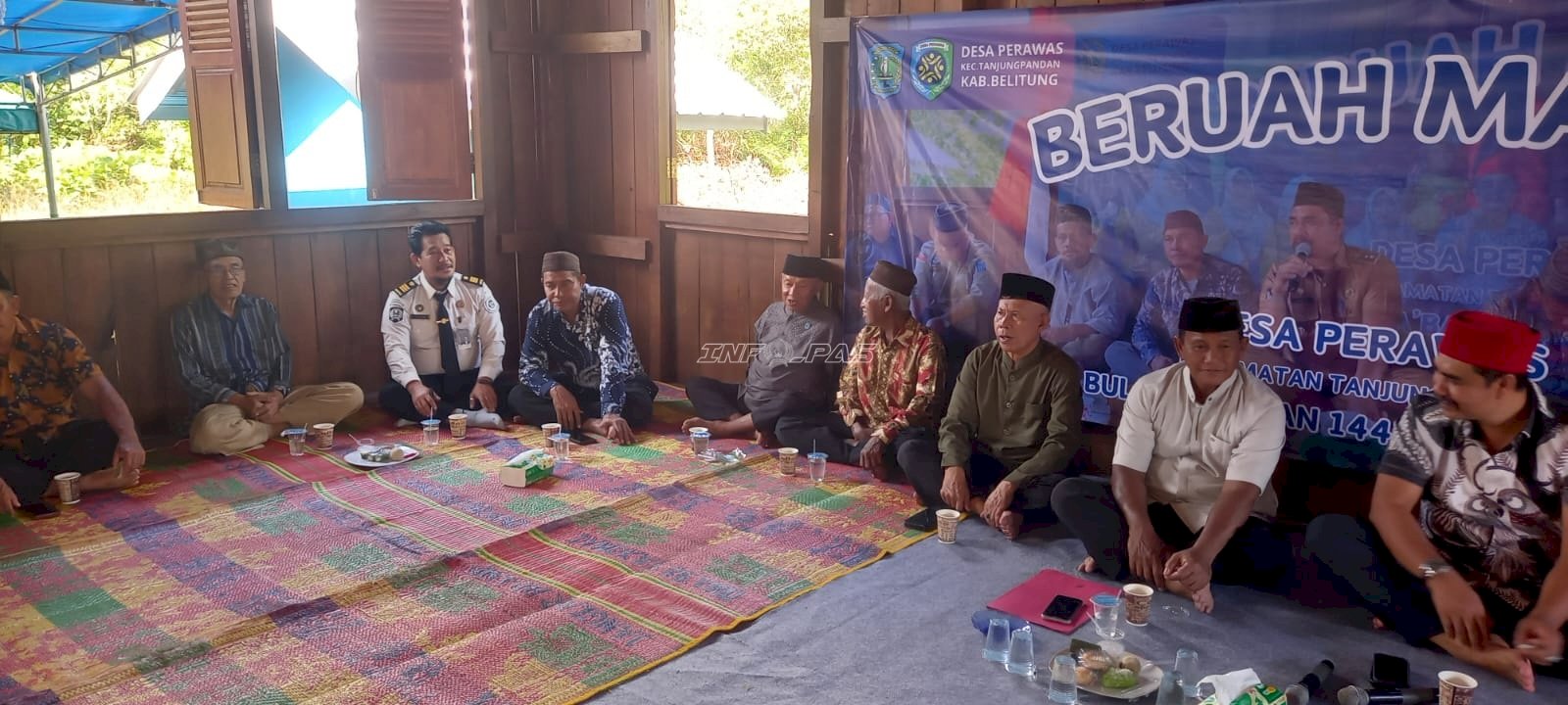 PK Bapas Tanjungpandan Hadiri Beruah Massal Desa Perawas, Perkuat Reintegrasi Sosial Klien Pemasyarakatan