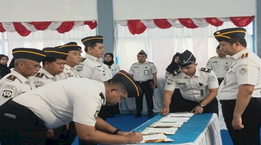 Langkah Berkelanjutan Bangun ZI, Lapas Kotabaru Teken Pakta Integritas dan Komitmen Bersama