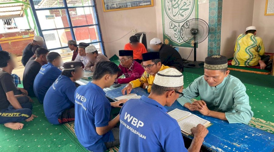 Rutan Marabahan Bersinergi dengan Kemenag Kab. Barito Kuala Ajarkan Warga Binaan Baca Al-Qur‘an dan Iqra