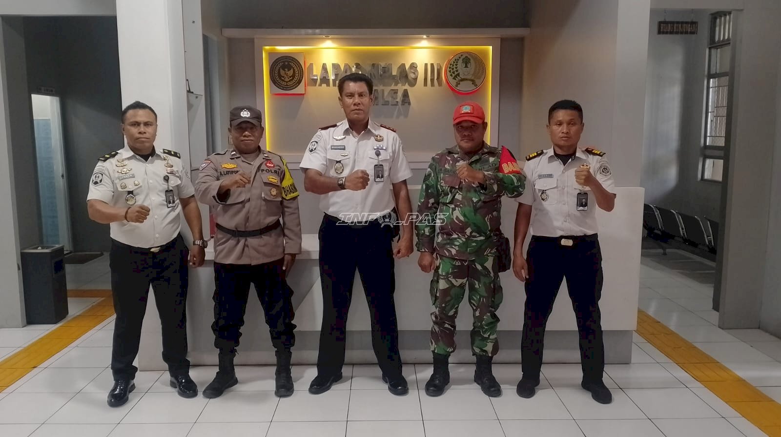Jelang Ramadan, Lapas Namlea Perkuat Koordinasi Pengamanan dengan TNI–Polri