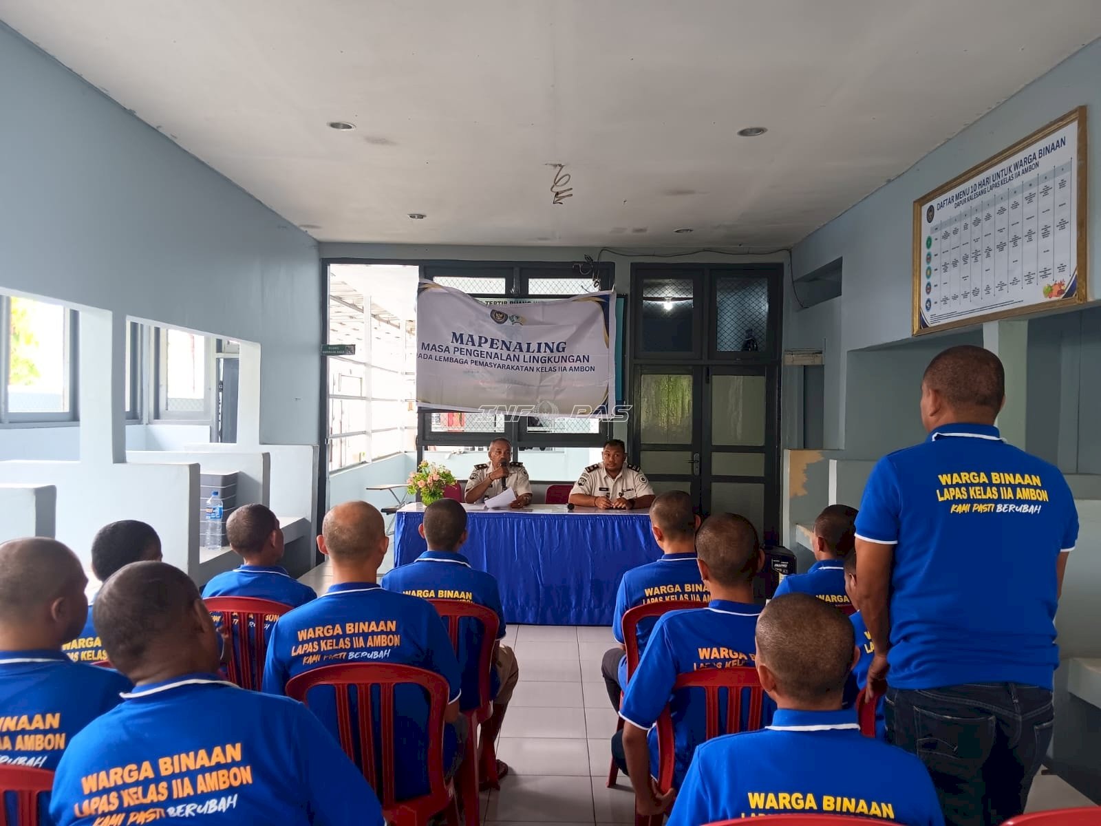 Awali Pembinaan, Lapas Ambon Gelar Mapenaling bagi 12 Warga Binaan Baru