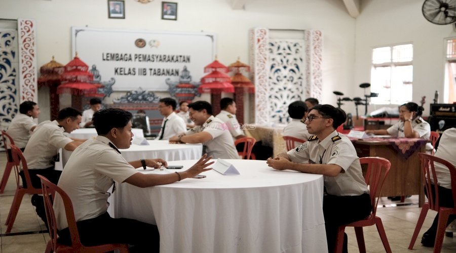 Totalitas Menuju WBBM, Lapas Tabanan Uji Pemahaman Seluruh Jajaran lewat Seleksi Tim Pokja