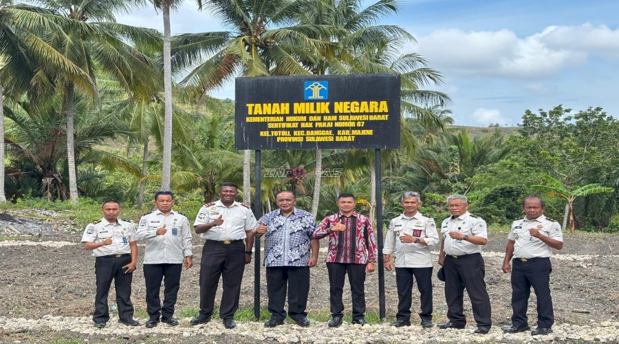 Perkuat Program Pembinaan Kemandirian, Kakanwil Ditjenpas Sulbar Tinjau Lahan SAE Rutan Majene