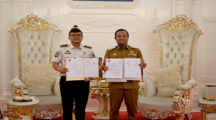 Kanwil Ditjenpas Sulsel dan Pemprov Sulsel Sepakati Nota Kesepahaman Implementasi KUHP Baru