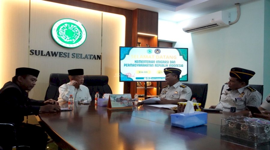  Kanwil Ditjenpas Sulsel dan MUI Prov. Sulsel Bahas Penguatan Pembinaan Warga Binaan