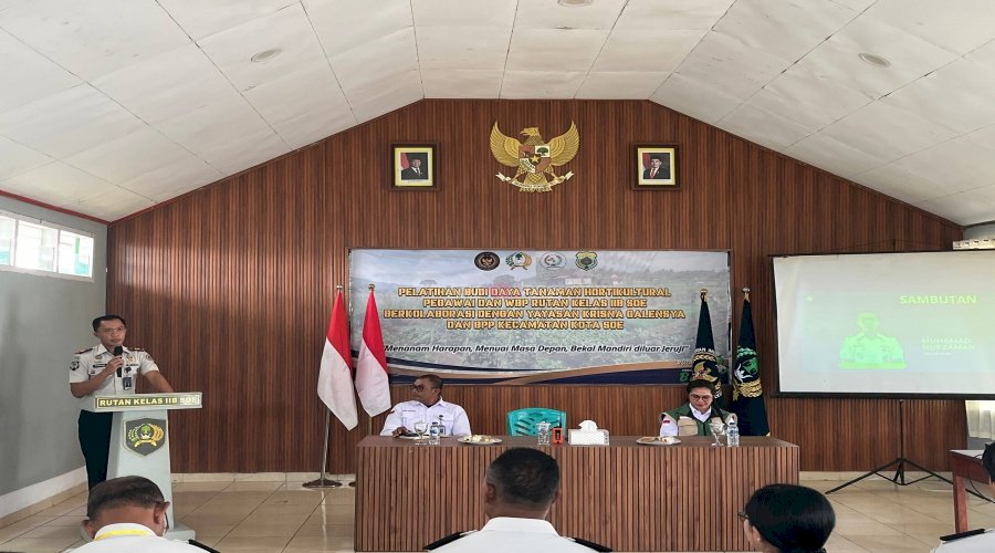 Rutan SoE Gandeng BPP Kota SoE dan Krisna Foundation Gelar Pelatihan Hortikultura bagi Warga Binaan