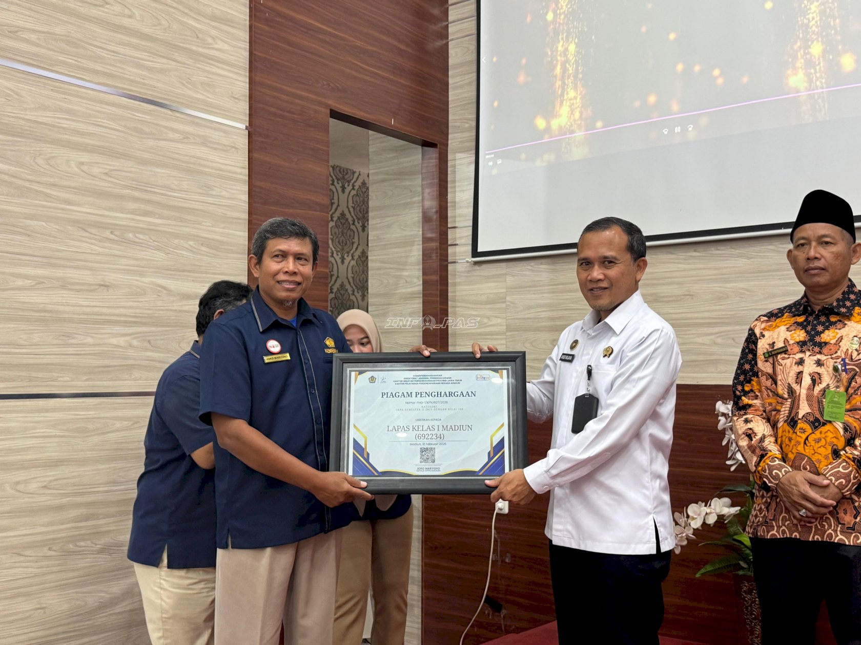 Lapas Kelas I Madiun Raih Peringkat I IKPA Semester II 2025 dengan Nilai Sempurna