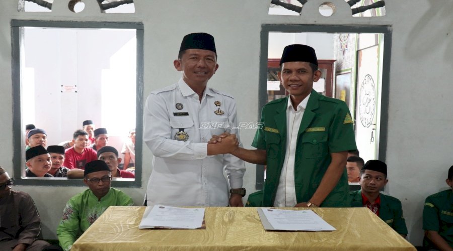 Lapas Muara Bungo dan GP Ansor Kabupaten Bungo Sepakati PKS Pembinaan Kepribadian Warga Binaan