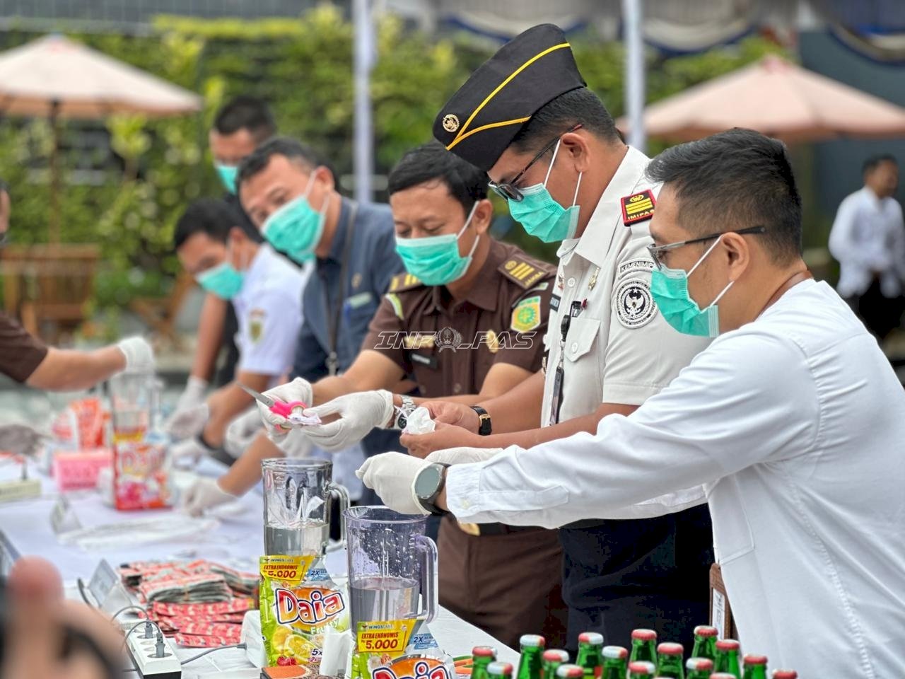 Dukung Penegakan Hukum Berintegritas,Karutan Tanjung Hadiri Pemusnahan Barang Bukti Kejari Tabalong