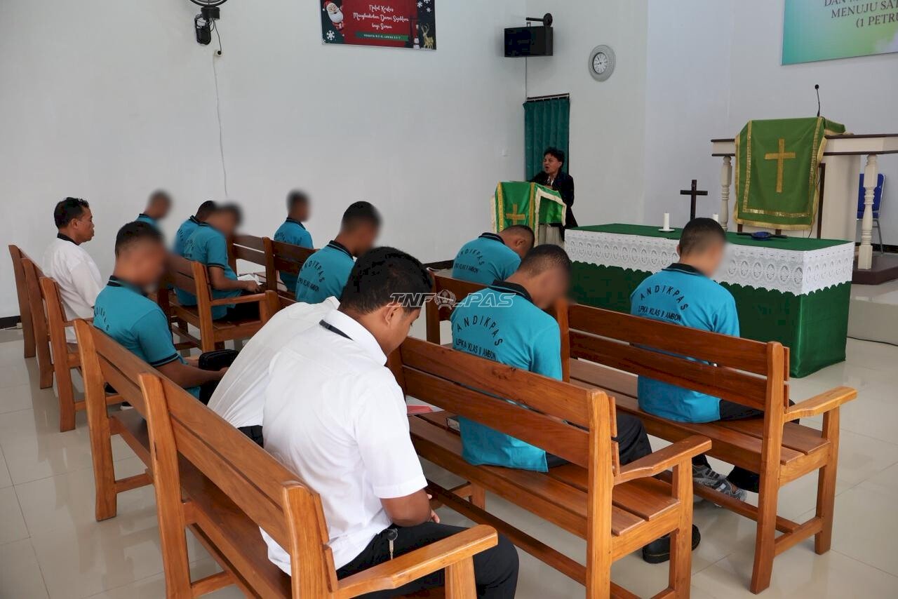 LPKA Ambon Hadirkan Renungan dan Motivasi Rohani bagi Anak Binaan