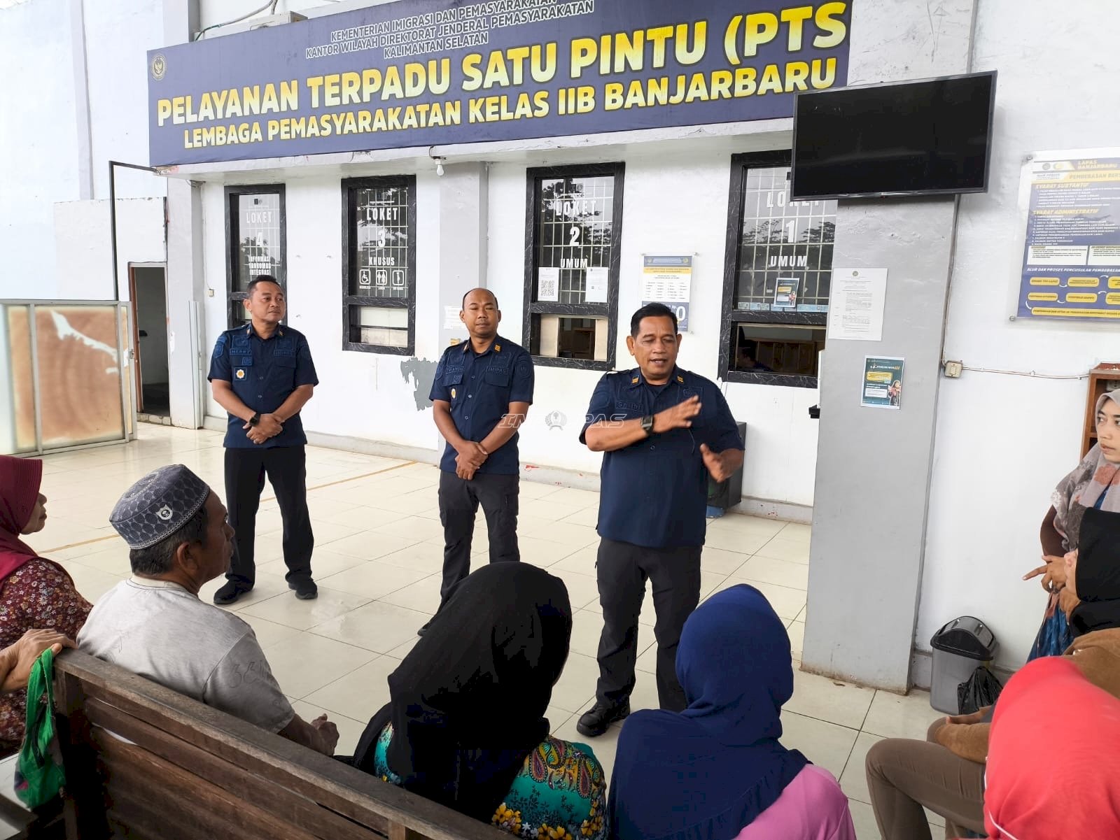 Jelang Ramadan, Lapas Banjarbaru Sosialisasikan Layanan Kunjungan kepada Pengunjung